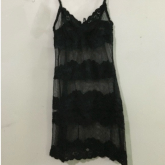 XL BlushBlack Lace Midi Dress Slip - Picture 12 of 14